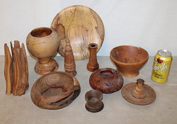 10 Turned Wood Items    (71)