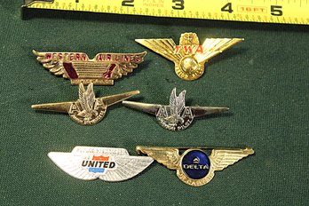 Vintage 6 Airline Pins   (78)