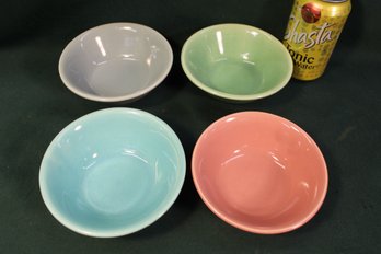 4 Small Bauer Bowls, 5'D  (7)