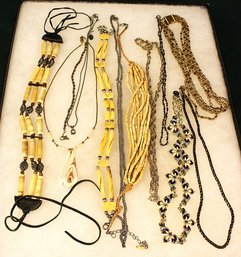 Vintage Beaded Costume Jewelry -  11 Necklaces & Bracelet   (83)