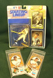 Willie Mays & Willie McCovey 'Hall If Fame' Cards & Pins & Will Clark 1989 Rookie Card W/Figure  (86)