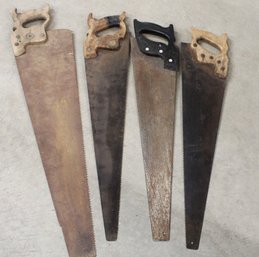 4 Hand Held Saws, Rip And Crosscut  (89)