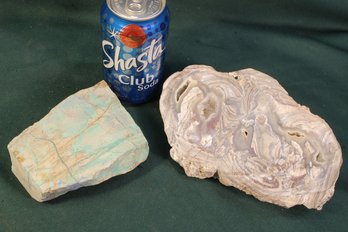 2 Rocks , Polished Agate And Mineral Specimen (90)
