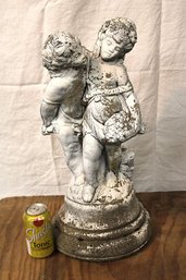 Antique Concrete Outdoor  Fountain Statue, 21'H  (91)