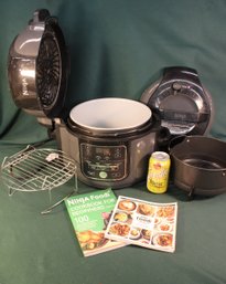 Ninja Foodie Pressure Cooker That Crisps W/ Pressure Lid & Crisping Lid, Directions & Cookbook  (97)