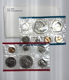 1974 US Mint Coin Set In Original Envelope