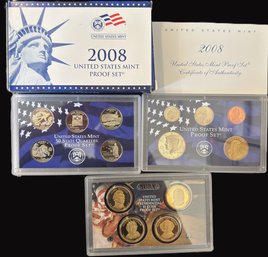 2008 US Proof Coin Set In Original Packaging And COA