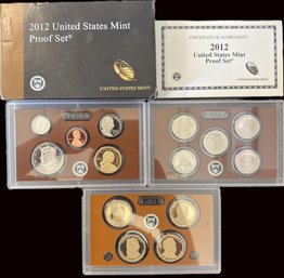 2012 US Proof Coin Set In Original Packaging And COA