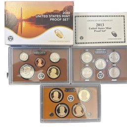 2013 US Proof Coin Set In Original Packaging And COA