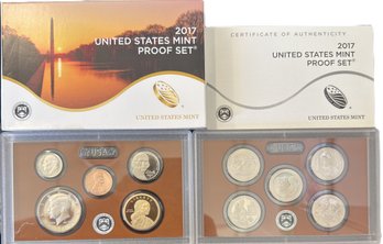 2017 US Proof Coin Set In Original Packaging And COA