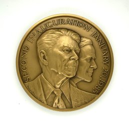 1985 Ronald Reagan Second Inauguration Bronze Medal
