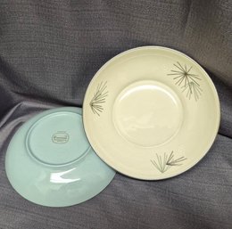 (2) Vintage Franciscan Ware Earthenware Soup Bowls 'Silver Pine' ~ Gladding-McBean & Company