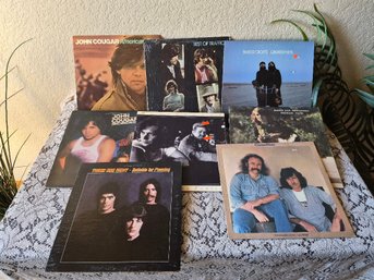 (8) Vintage Rock & Folk-rock Vinyl Records