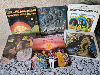 (6) Vintage Vinyl Albums ~ Psychedelic Rock And Folk-rock. Era: The Late 1960s