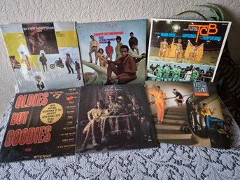 (6) Vintage Vinyl Albums Funk, Soul, Disco, And Rock & Roll, Era: Late 1960s & 1970s