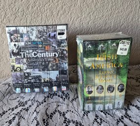 Vintage VHS Box Sets Factory Sealed 'The Century: America's Time' & ' The Irish In America: Long Journey Home'