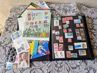 Vintage Stamp Collecting Album- Please See Pics
