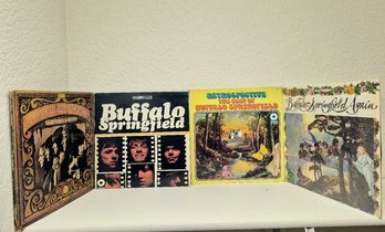 Collection Of Vinyl Albums By The Folk-rock Band Buffalo Springfield, Neil Young & Stephen Stills 1966 - 1969