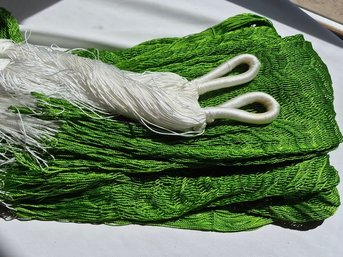 Traditional Hand-Woven Mayan Hammock - Lime Green & White String Cord - Heavy Duty Outdoor Hanging Bed