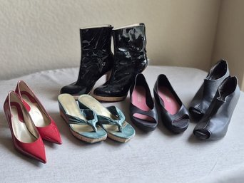 Pre-Owned Women's Designer Shoe & Boot Collection - Tsubo, Rockport, Multi-Style Lot - Sizes 8.5 & 9