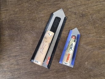 Artisan Lot: 2 Hand-Forged Japanese Plastering Trowels 270mm & 165mm Venetian Kote