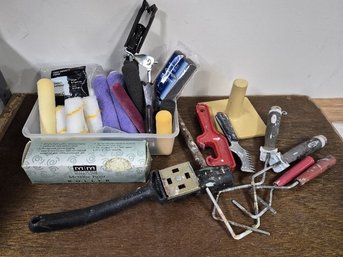 DIY Painter Supplies Lot: Modern Masters Metallic Roller, Frames, Mini Covers & Edgers