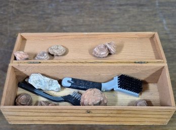 Artisan Raw Mineral Lot: Unopened Geode & Desert Rose Stones For Paint Pigment Making