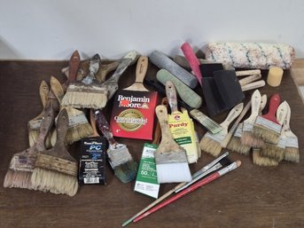Artist Studio Lot: Purdy & Benjamin Moore Pro Paint Brushes, Rollers & Foam Applicators