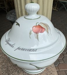 Large Serving Covered Bowl Apilco France