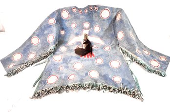 Vintage Leather Native American Indian War Shirt