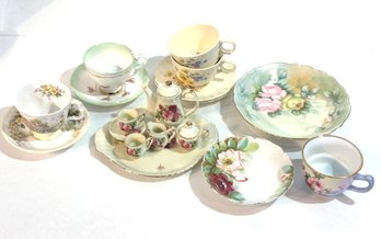 Vintage Tea Set, Cups And Saucers