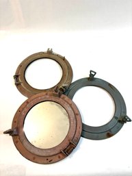 Vintage Brass Portholes