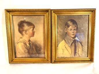Antique Oil Paintings Signed And Dated