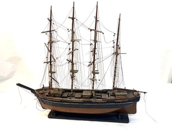 Vintage Wooden Ship Model