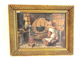 Antique Painting  On Canvas