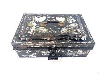 Vintage Tin Box Of Herb Containers