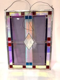 Vintage Stain Glass Leaded Window