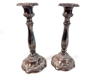 Vintage Silver Plate Candlesticks