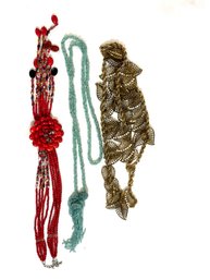 Three Costume Jewelry Necklaces