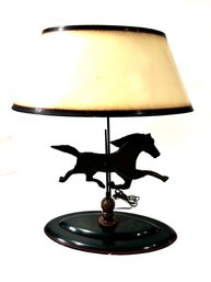 Vintage Weathervane Racehorse Lamp