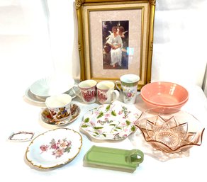 Vintage Various China And Framed Print