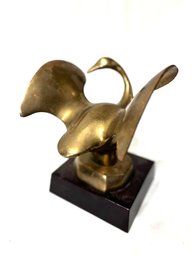 Vintage Brass/Bronze Swan Sculpture