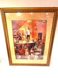 Large Contemporary Framed Jazz Print