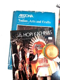 Vintage Native American Magazines And Tiny Pot And Rug
