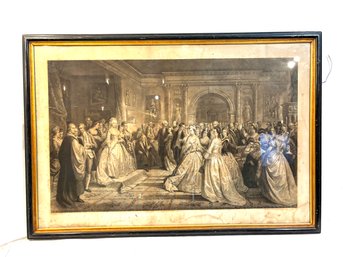 Vintage Framed Print - Lady Washington's Reception