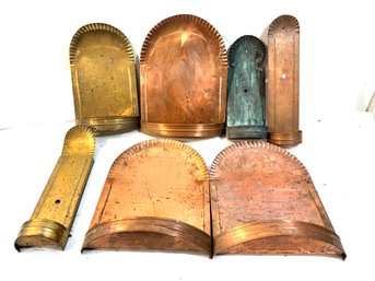 Vintage Brass Or Copper Wall Sconces