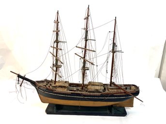 Vintage Wooden Ship Model