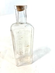 Vintage Glass Bottle Fig Syrup San Francisco