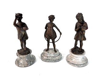 Antique Cast Bronze Figures