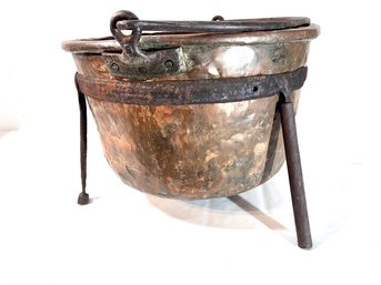 Antique Copper Candy Cauldron